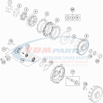 Lining Disk kit, 46032011044 , Husqvarna, KTM, 